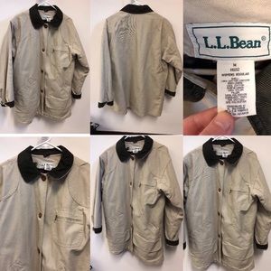 Women's LL Bean Hunting Jacket Medium With Liner